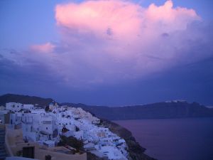 Oia at sunset